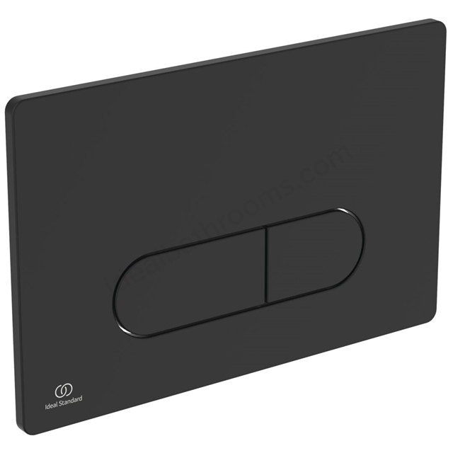 Ideal Standard Oleas M1 mechanical dual flushplate;   Black