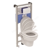 Ideal Standard Oleas P2 pneumatic dual flushplate;   Chrome