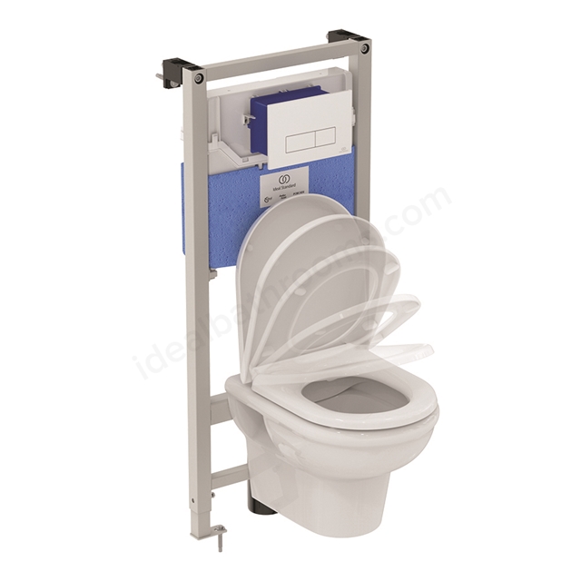 Ideal Standard Oleas P2 pneumatic dual flushplate;   Chrome