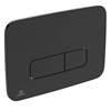Ideal Standard Oleas M3 mechanical dual flushplate; Black