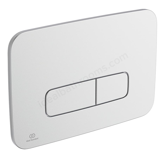 Ideal Standard Oleas M3 mechanical dual flushplate;  Brushed Chrome