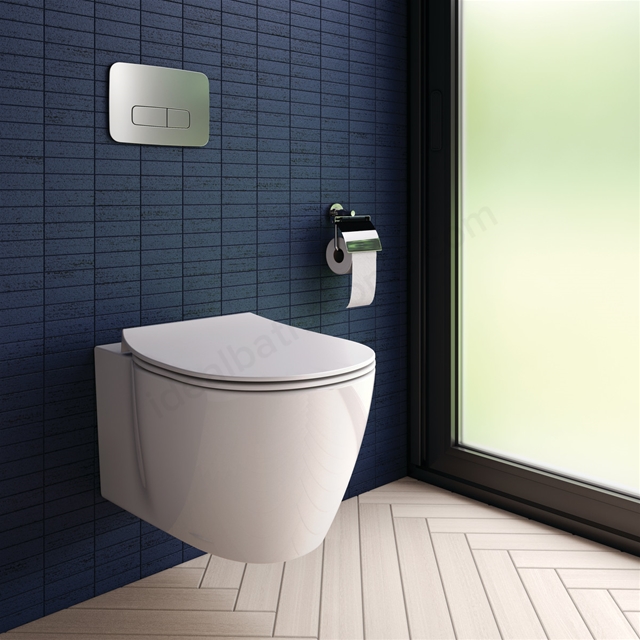 Ideal Standard Oleas P3 pneumatic dual flushplate;   Brushed Chrome