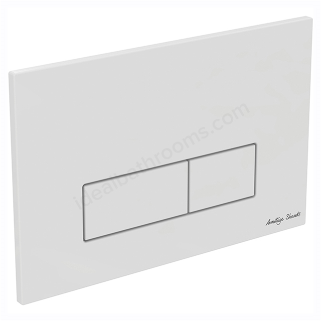 Armitage Shanks Oleas M2 Mechanical Dual Flushplate, White