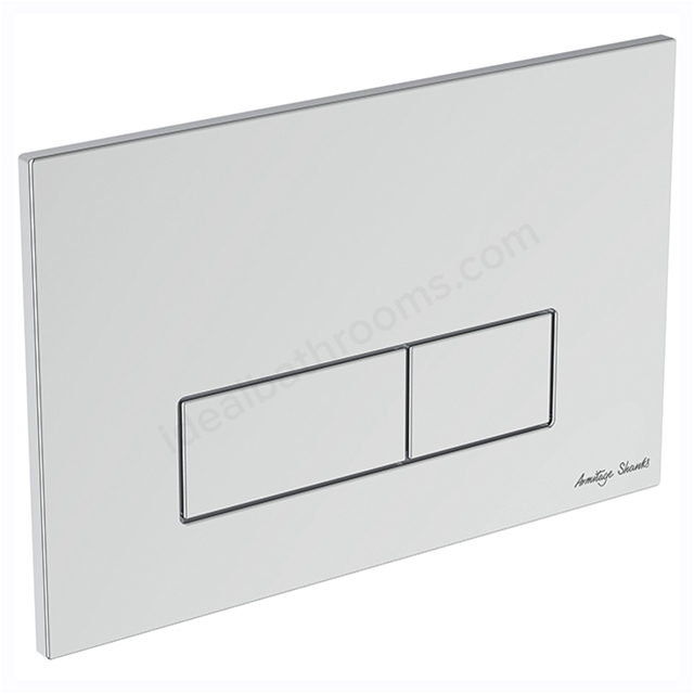 Armitage Shanks Oleas P2 Pneumatic Dual Flushplate, Chrome