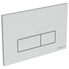 Armitage Shanks Oleas P2 Pneumatic Dual Flushplate, Brushed Chrome