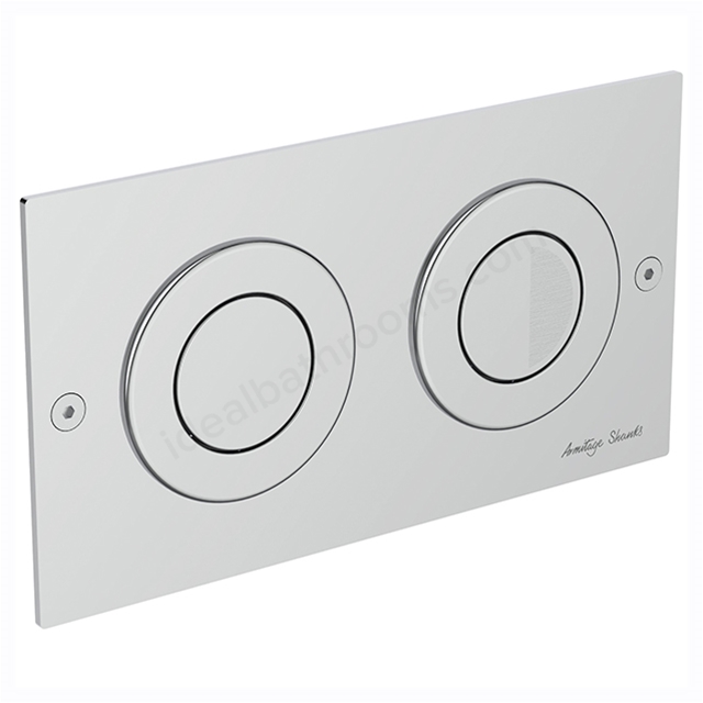 Armitage Shanks Septa Pro P2 Pneumatic Metal Dual Small Flushplate