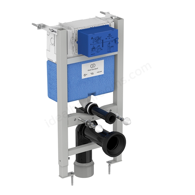 Ideal Standard Prosys 820mm wall hung WC frame; pneumatic 150 depth; front or top actuation CL2