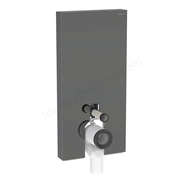 Geberit Monolith Plus for BTW WC; 101cm; Lava Glass; Black Chrome