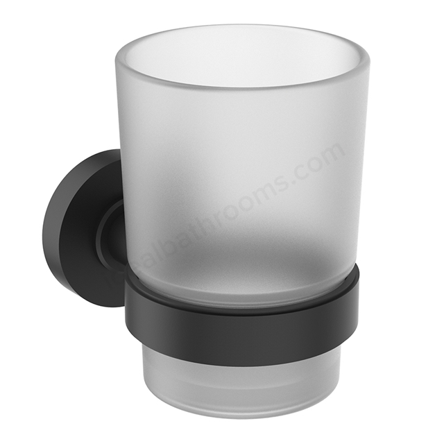 Ideal Standard Retail IOM Tumbler & holder - silk black