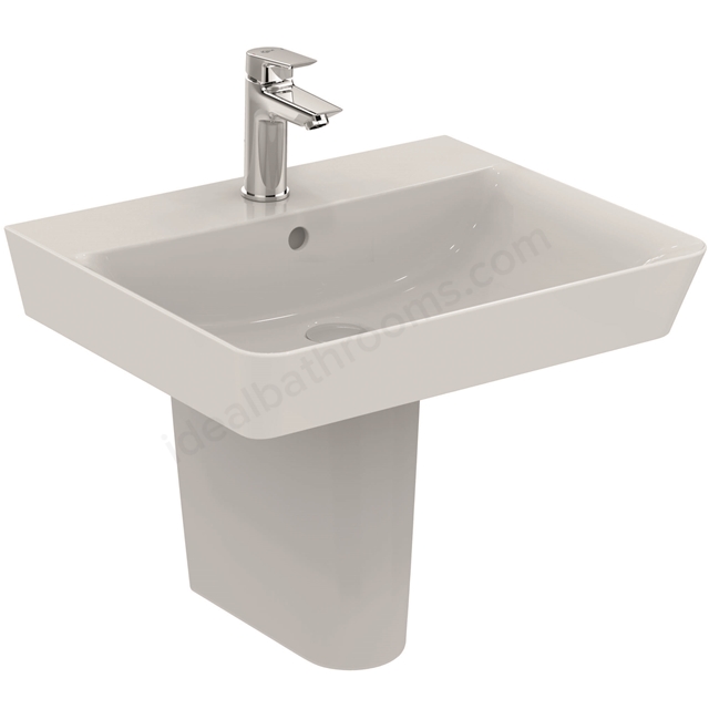 Ideal Standard Retail Connect Air 550mm Pedestal Basin; 1 Tap Hole - White