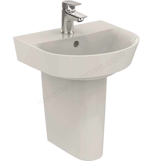 Ideal Standard Retail Connect Air 400mm Pedestal Basin; 1 Tap Hole - White
