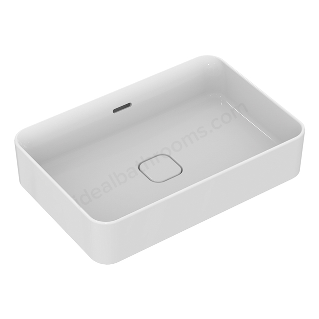 Ideal Standard Retail Strada II 600mm On Countertop Basin; 0 Tap Hole & Clicker Waste - White