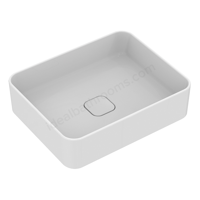 Ideal Standard Retail Strada II 500mm On Countertop Basin; 0 Tap Hole & Ceramic Waste Cover - White