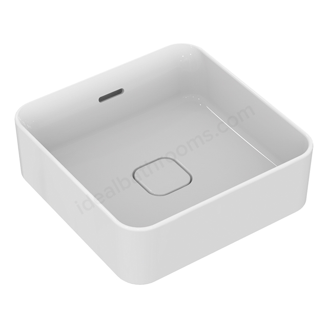 Ideal Standard Retail Strada II 400mm On Countertop Square Basin; 0 Tap Holes - White