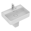 Ideal Standard Retail Strada II 600mm Pedestal Basin; 1 Tap Hole & Clicker Waste - White