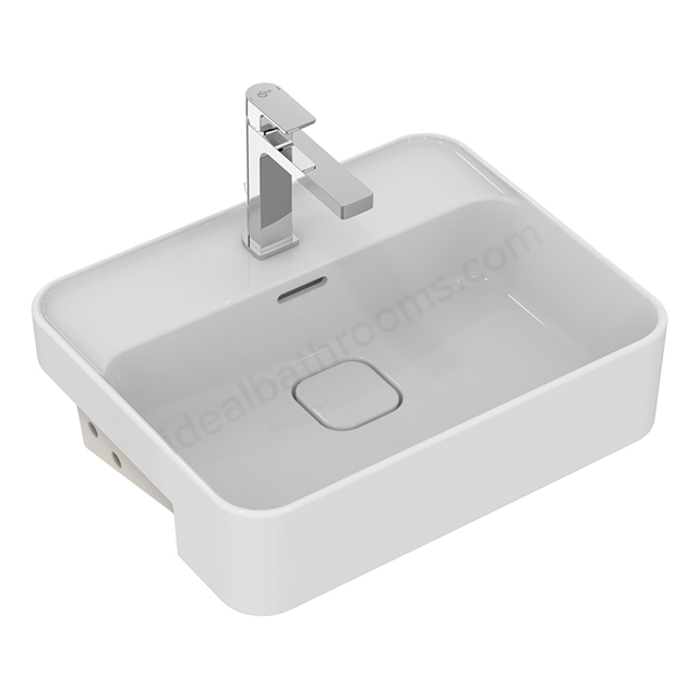 Ideal Standard Retail Strada II 500mm Semi Recessed Basin; 1 Tap Hole - White