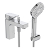 Ideal Standard Retail Edge 1 Tap Hole Single Lever Bath Shower Mixer with Shower Set - Chrome