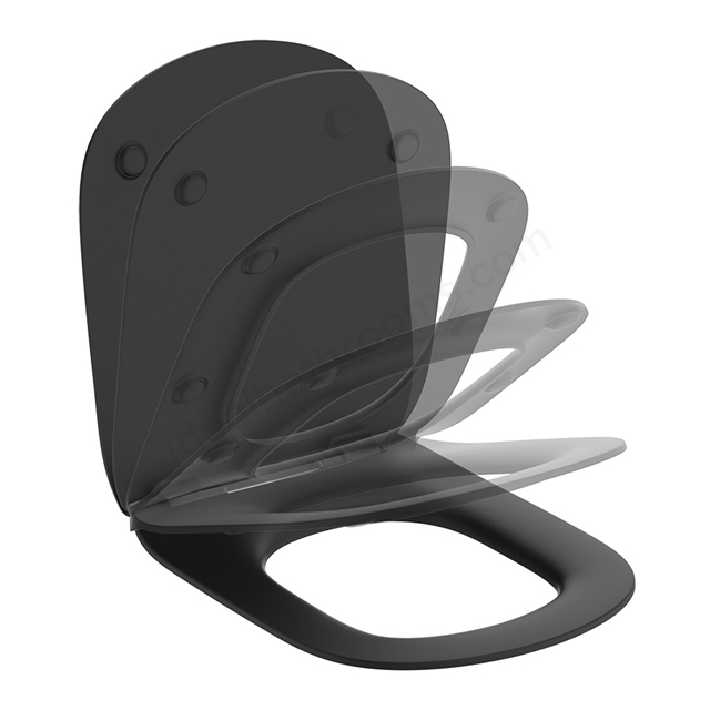 Ideal Standard Retail Tesi Soft Close Toilet Seat - Silk Black
