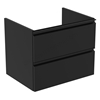 Ideal Standard Retail Tesi Basin Unit 600mm 2 Drawers; Silk Black