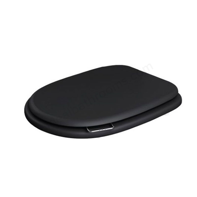 RAK Ceramics Washington Wood Soft Close Toilet Seat & Cover - Matt Black