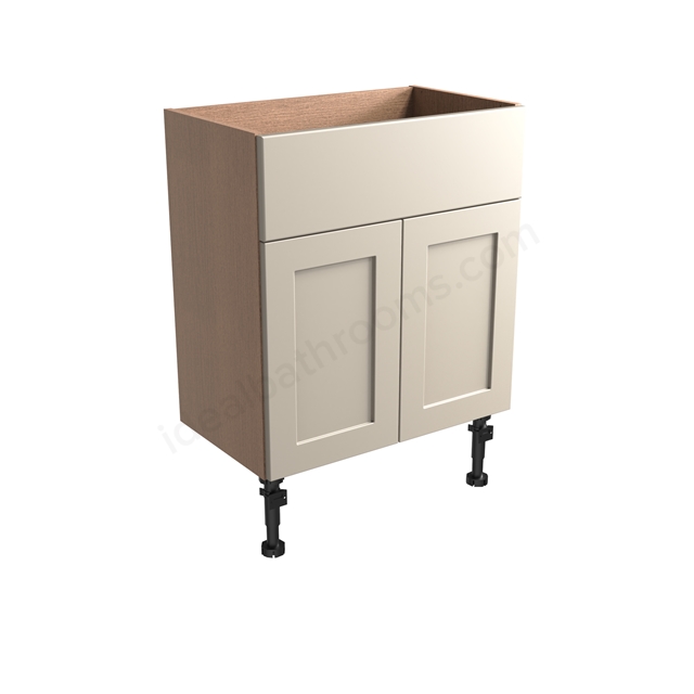 Tavistock Legacy Standard 600mm Basin Unit w/ Fascia/Door Pack & Carcass - Flax