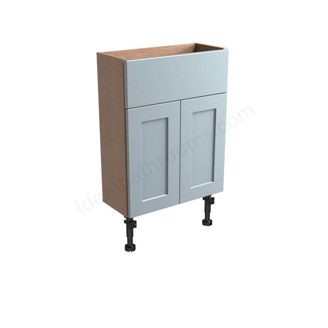 Tavistock Legacy Slim 500 Semi countertop Unit & Fascia Matt Mineral Blue