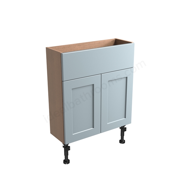 Tavistock Legacy Slim 600 Semi coutnertop Unit & Fascia Matt Mineral Blue