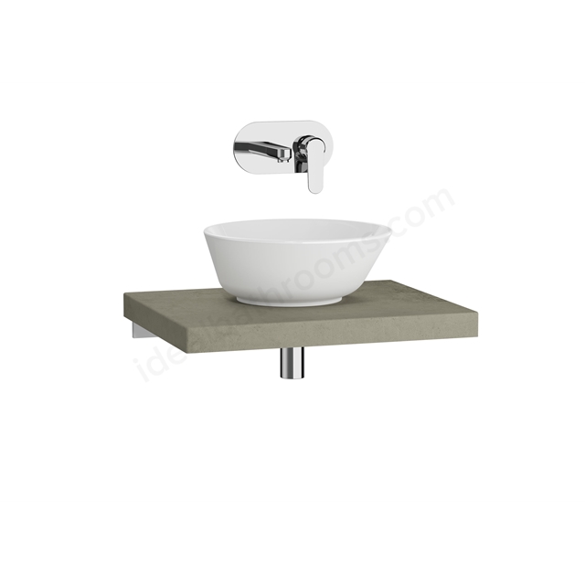 VitrA Options 600mm Wall Hung Countertop - Concrete
