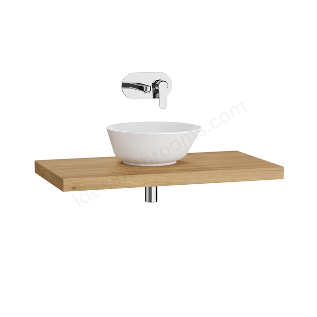 VitrA Options 900mm Wall Hung Countertop - Light Oak