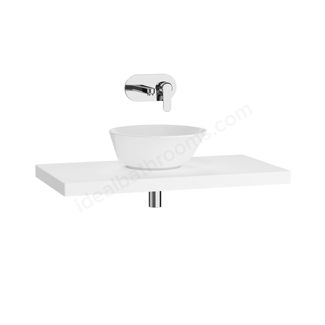 VitrA Options 900mm Wall Hung Countertop - Matt White