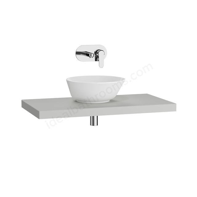 VitrA Options 900mm Wall Hung Countertop - Matt Light Grey
