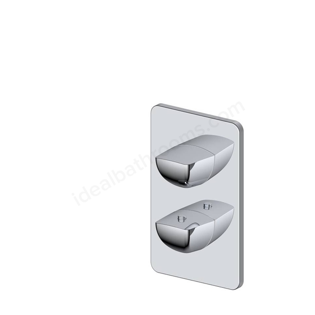 RAK Ceramics Moon Dual Outlet Concealed Shower Valve - Chrome