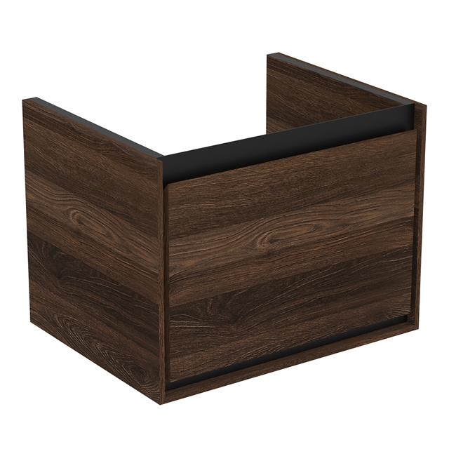 Ideal Standard Connect Air 530mm x 410mm x 400mm Wall Hung Basin Unit w/ 1 Drawer - Walnut