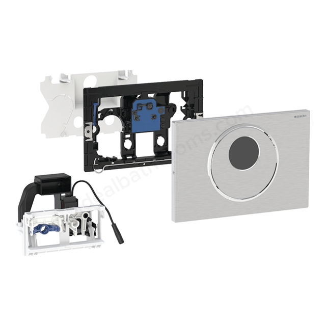Geberit Sigma10 Mains Powered Infrared Touchless Dual Flush Plate - Stainless Steel