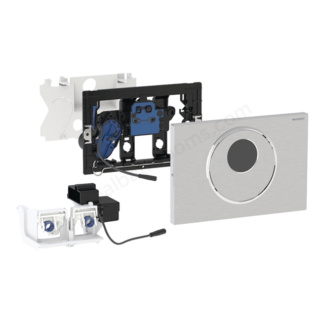 Geberit Sigma10 Battery Powered Infrared Touchless Dual Flush Plate - Stainless Steel