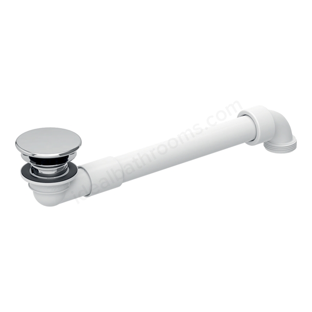 Geberit Space-Saving Waste Outlet & Valve Cover for Washbasins, Chrome 