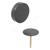 Geberit Split Turn Handle Bath Waste, Ready-to-Fit Set, Matt Black