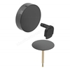 Geberit Split Turn Handle Inlet & Bath Waste, Ready-to-Fit Set, Matt Black