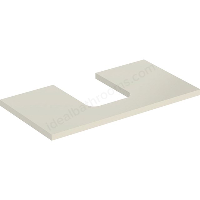 Geberit One Central Cut-out 750mm Washtop - Gloss Sand Grey