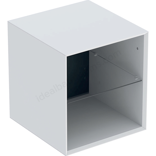 Geberit One 450mm Open Fronted Low Cabinet - Matt White