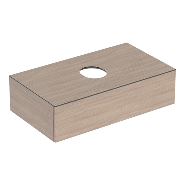 Geberit VariForm Cabinet for Lay-On Basin, One Drawer, 900mmW, Oak
