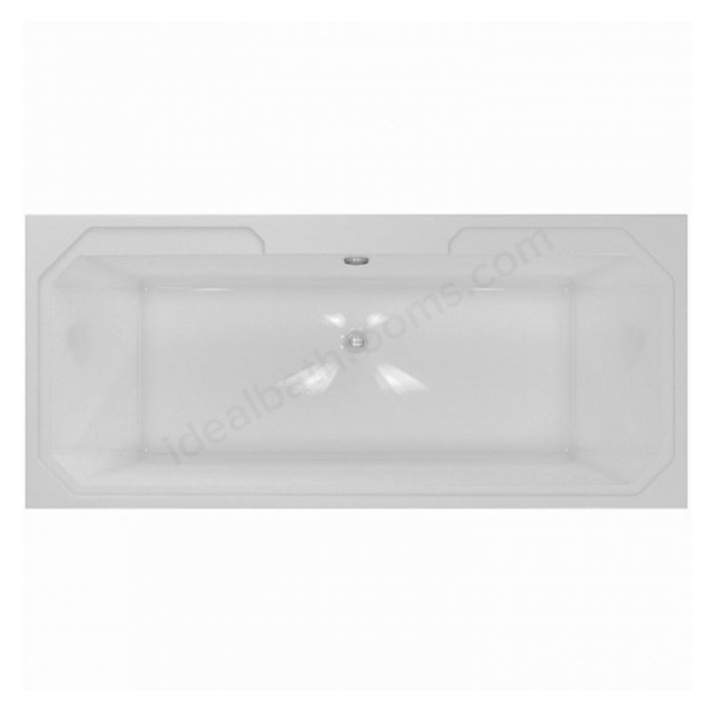 RAK Ceramics Washington 1800mm x 800mm 0 Tap Hole Double Ended Bath - White