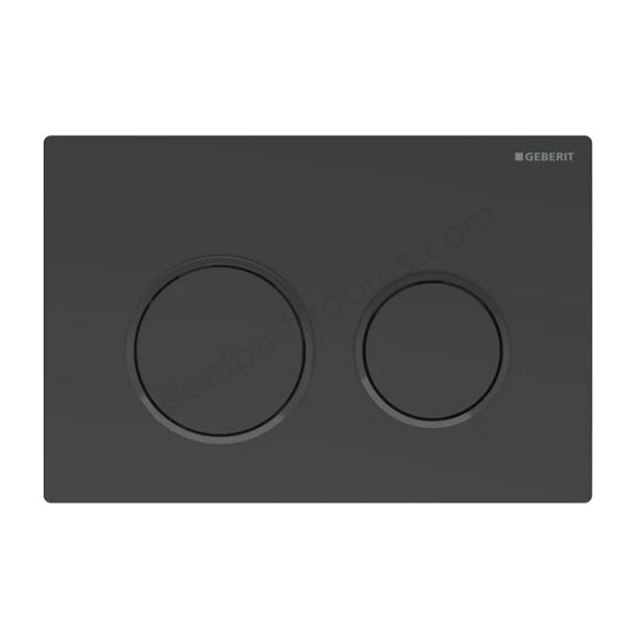 Geberit Omega20 Dual Flush plate - Matt Black