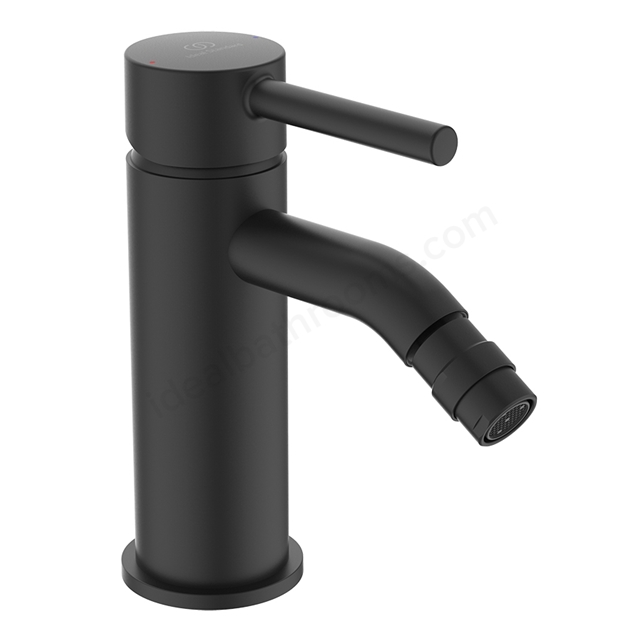 Ideal Standard Ceraline Bidet Mixer w/ Pop-up Waste - Silk Black