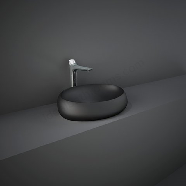RAK Ceramics Cloud 580mm x 400mm 1 Tap Hole Countertop Basin - Black
