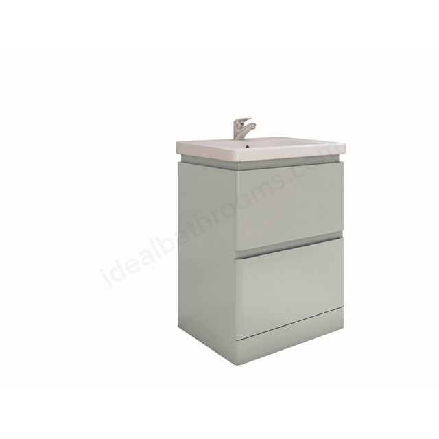 RAK Ceramics Resort 650mm x 500mm Floor Standing Basin Unit - Grey