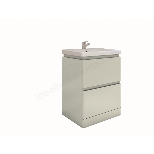 RAK Ceramics Resort 650mm x 500mm Floor Standing Basin Unit - Stone