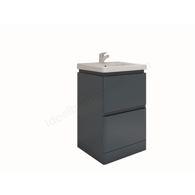 RAK Ceramics Resort 550mm x 500mm Floor Standing Basin Unit - Denim Blue
