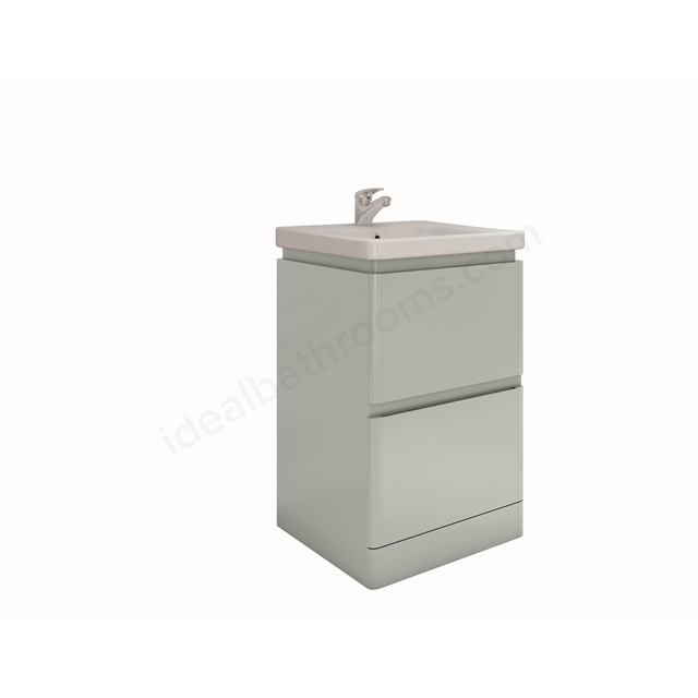 RAK Ceramics Resort 550mm x 500mm Floor Standing Basin Unit - Grey