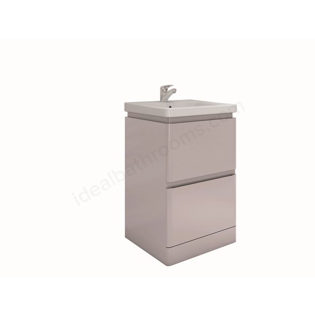 RAK Ceramics Resort 550mm x 500mm Floor Standing Basin Unit - Mushroom